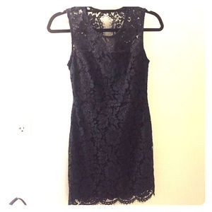 Navy lace dress